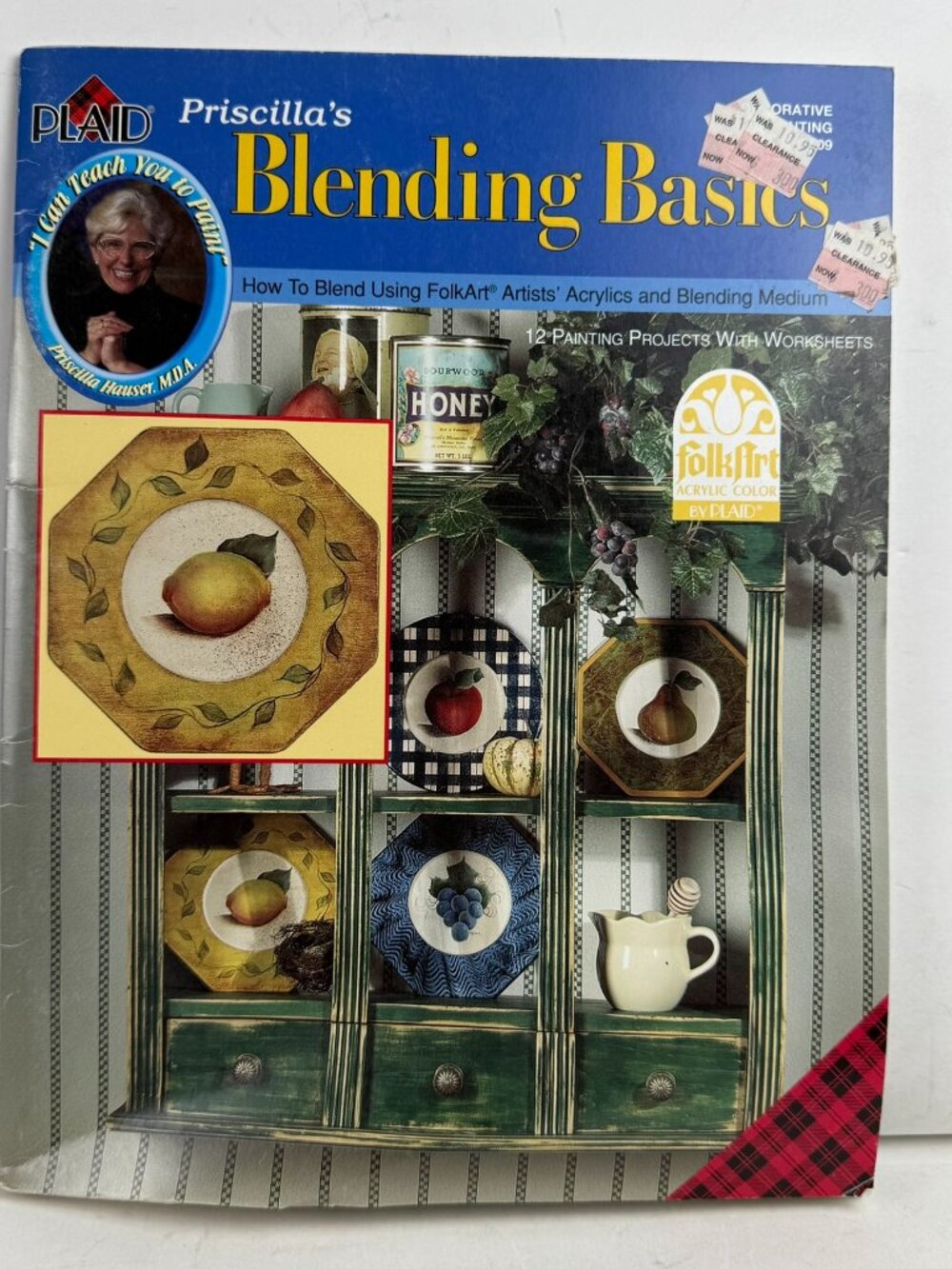 Plaid Priscilla's Blending Basics FolkArt Acrylic Painting Book 9509 Worksheets